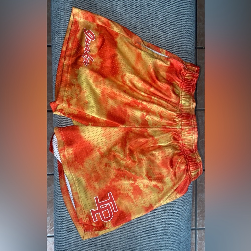 Orange inaka power gym shorts